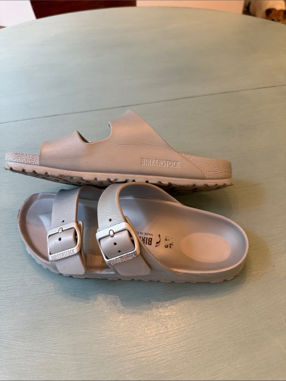 Birkenstock Arizona EVA sandals in silver/ gray - Picture 2 of 6